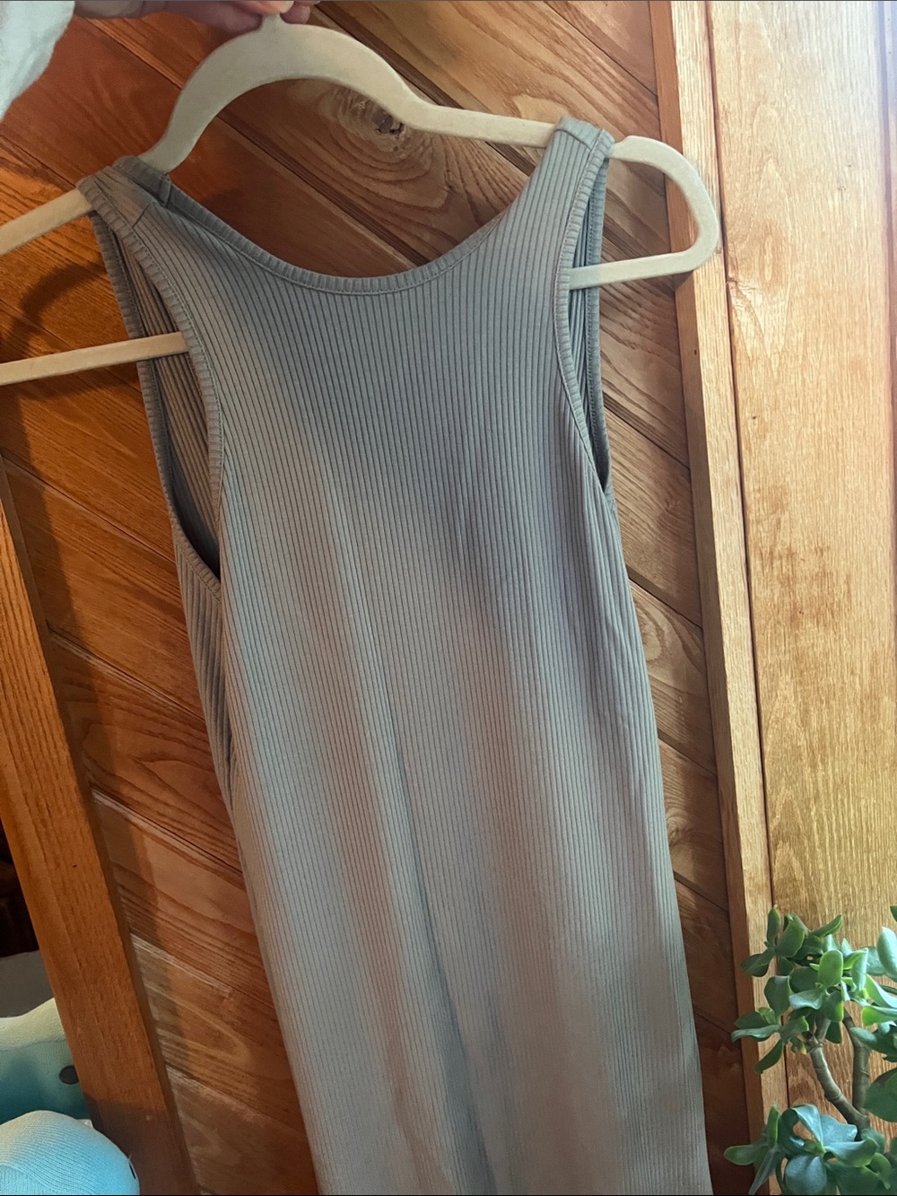 Aeropostale Maxi Dress with Open Back - Light Green